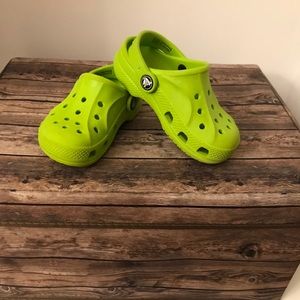 Kids/toddler lime green CROCS